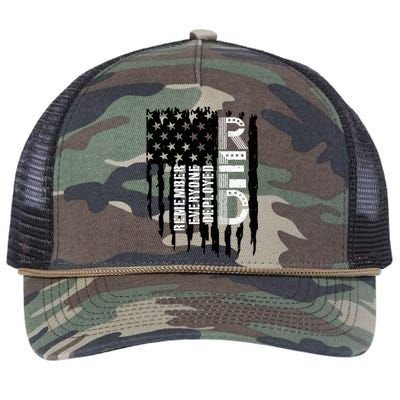 On Friday We Wear Red Friday Military Support Troops Us Flag Retro Rope Trucker Hat Cap