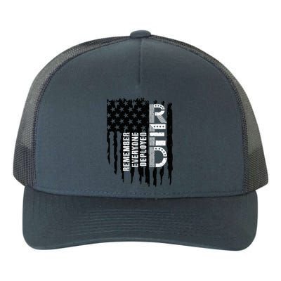 On Friday We Wear Red Friday Military Support Troops Us Flag Yupoong Adult 5-Panel Trucker Hat