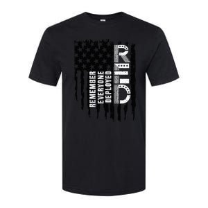 On Friday We Wear Red Friday Military Support Troops Us Flag Softstyle CVC T-Shirt