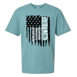 On Friday We Wear Red Friday Military Support Troops Us Flag Sueded Cloud Jersey T-Shirt