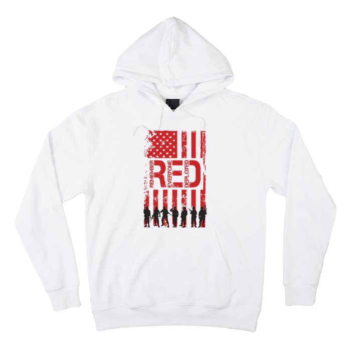 On Friday We Wear Red We Wear Red Remember Everyone Deployed Red Hoodie