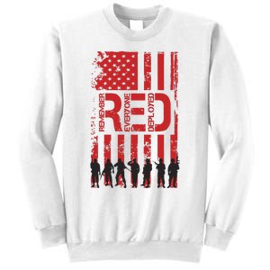 On Friday We Wear Red We Wear Red Remember Everyone Deployed Red Sweatshirt