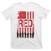 On Friday We Wear Red We Wear Red Remember Everyone Deployed Red T-Shirt