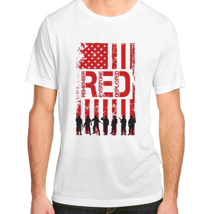 On Friday We Wear Red We Wear Red Remember Everyone Deployed Red Adult ChromaSoft Performance T-Shirt