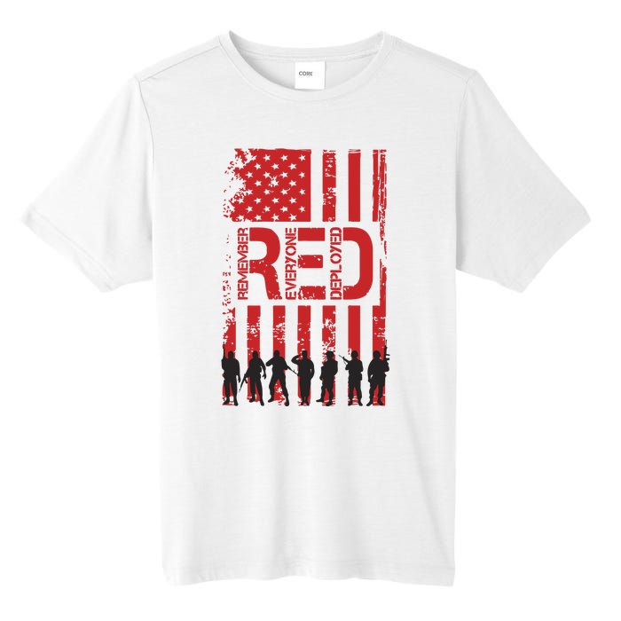 On Friday We Wear Red We Wear Red Remember Everyone Deployed Red Tall Fusion ChromaSoft Performance T-Shirt