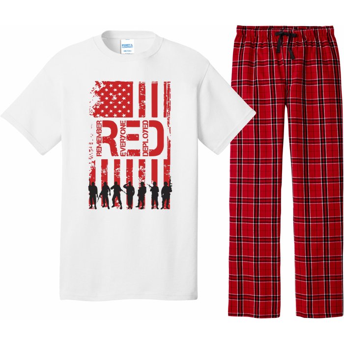 On Friday We Wear Red We Wear Red Remember Everyone Deployed Red Pajama Set