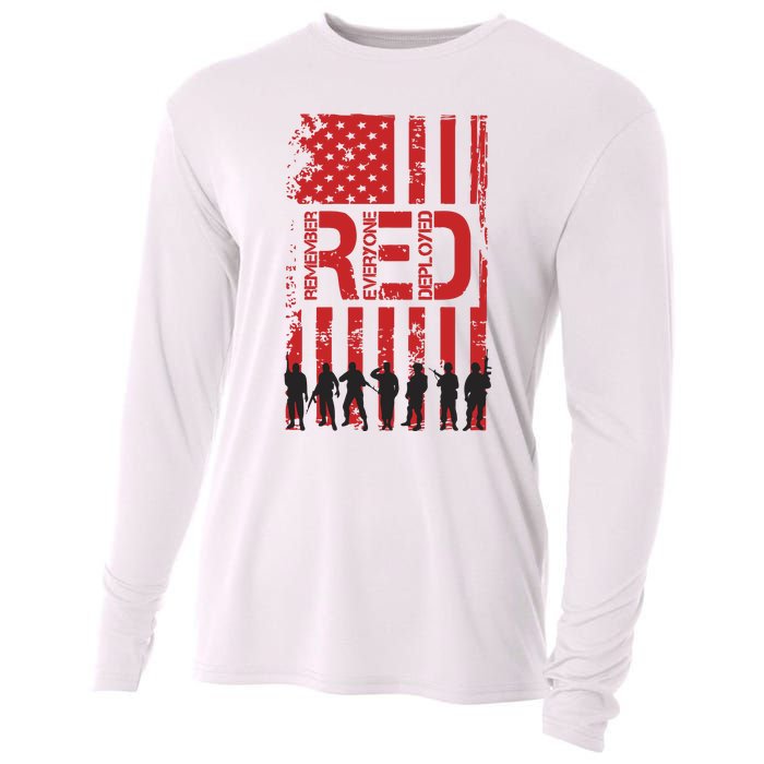 On Friday We Wear Red We Wear Red Remember Everyone Deployed Red Cooling Performance Long Sleeve Crew