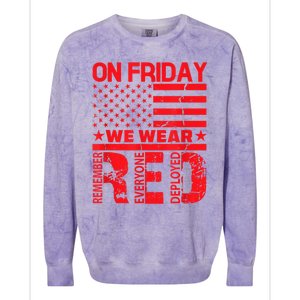 On Friday We Wear Red We Wear Red Colorblast Crewneck Sweatshirt