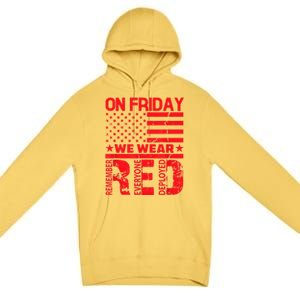 On Friday We Wear Red We Wear Red Premium Pullover Hoodie