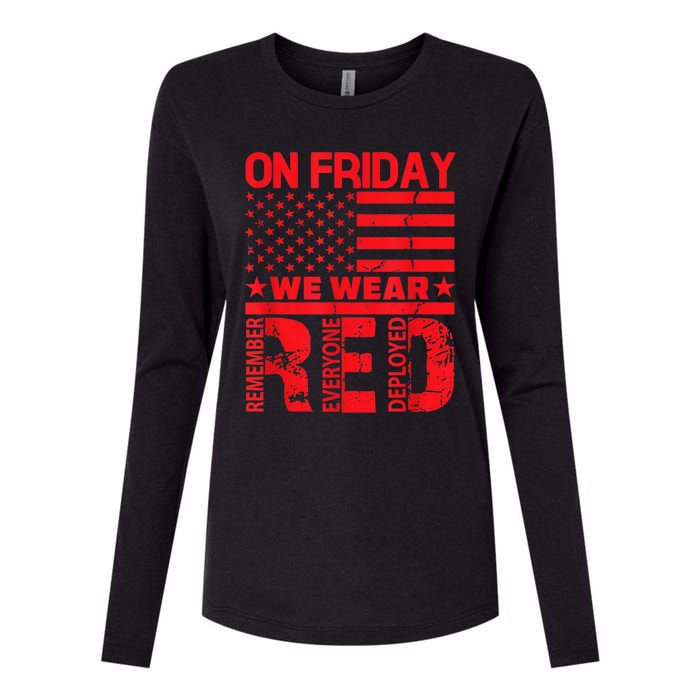 On Friday We Wear Red We Wear Red Womens Cotton Relaxed Long Sleeve T-Shirt