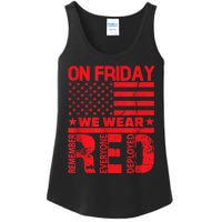 On Friday We Wear Red We Wear Red Ladies Essential Tank