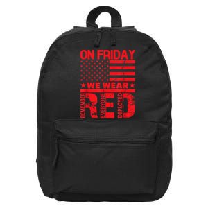 On Friday We Wear Red We Wear Red 16 in Basic Backpack