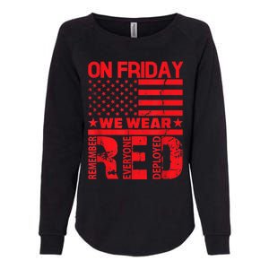 On Friday We Wear Red We Wear Red Womens California Wash Sweatshirt