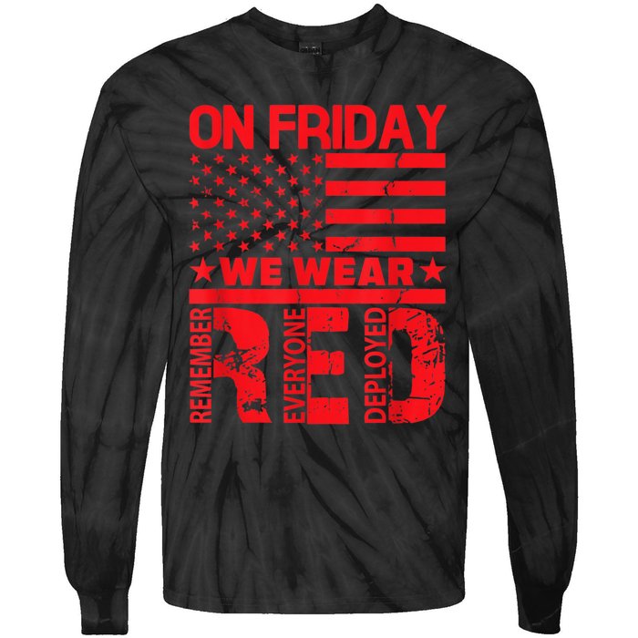 On Friday We Wear Red We Wear Red Tie-Dye Long Sleeve Shirt