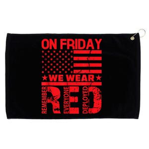 On Friday We Wear Red We Wear Red Grommeted Golf Towel