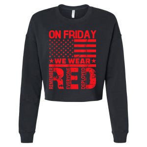 On Friday We Wear Red We Wear Red Cropped Pullover Crew