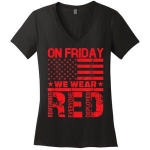 On Friday We Wear Red We Wear Red Women's V-Neck T-Shirt