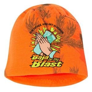 Our Father Who Art In Heaven Baja Be Thy Blast Funny Kati - Camo Knit Beanie