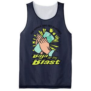 Our Father Who Art In Heaven Baja Be Thy Blast Funny Mesh Reversible Basketball Jersey Tank