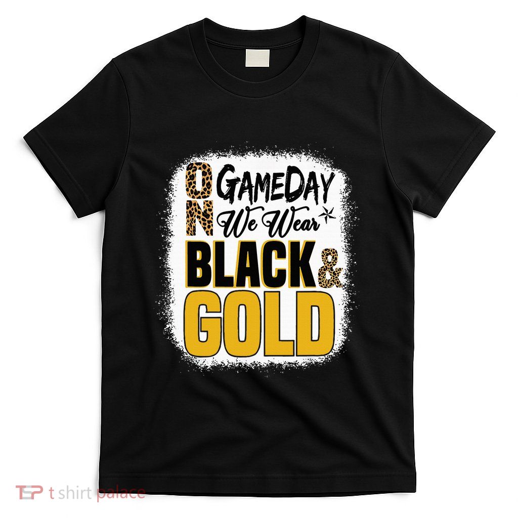 On Football We Wear Black And Gold School T-Shirt