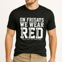 On Fridays We Wear Red Military Support Distressed Cooling Performance Crew T-Shirt