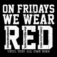 On Fridays We Wear Red Military Support Distressed Cooling Performance Crew T-Shirt