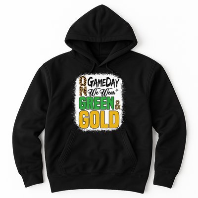 On Football We Wear Green And Gold Hoodie