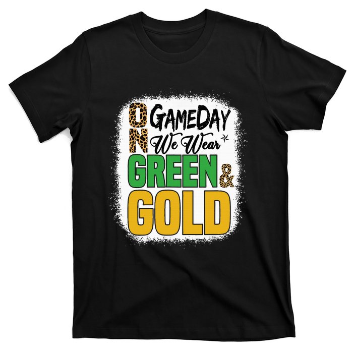 On Football We Wear Green And Gold T-Shirt