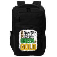 On Football We Wear Green And Gold Impact Tech Backpack