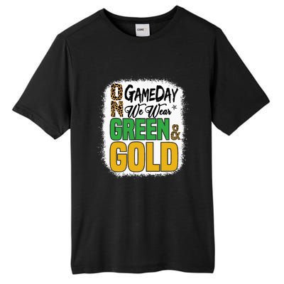 On Football We Wear Green And Gold Tall Fusion ChromaSoft Performance T-Shirt