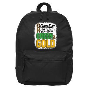 On Football We Wear Green And Gold 16 in Basic Backpack