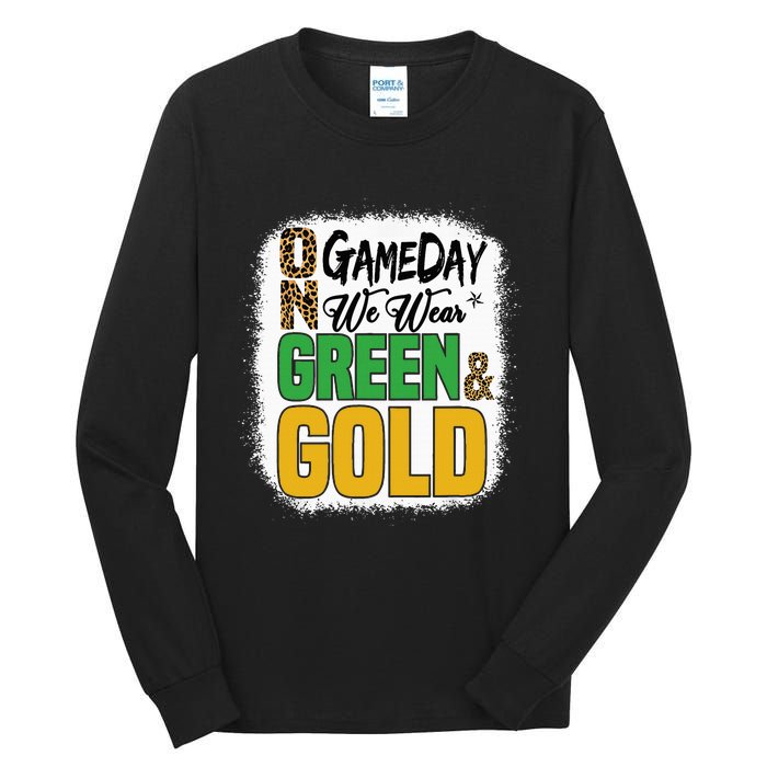 On Football We Wear Green And Gold Tall Long Sleeve T-Shirt