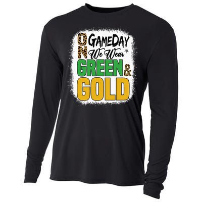 On Football We Wear Green And Gold Cooling Performance Long Sleeve Crew