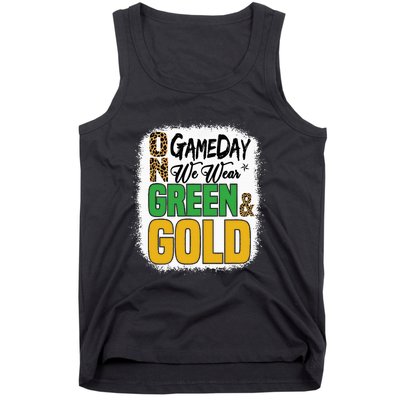 On Football We Wear Green And Gold Tank Top