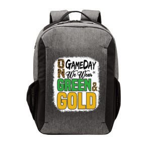 On Football We Wear Green And Gold Vector Backpack