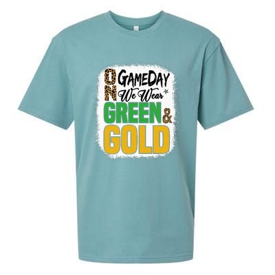 On Football We Wear Green And Gold Sueded Cloud Jersey T-Shirt