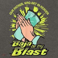 Our Father Who Art In Heaven Baja Be Thy Blast Cotton Canvas Backpack