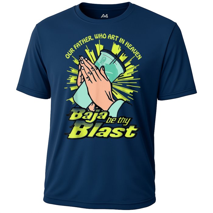Our Father Who Art In Heaven Baja Be Thy Blast Cooling Performance Crew T-Shirt