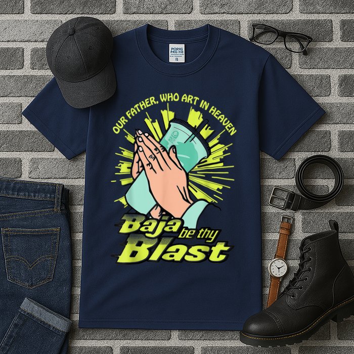 Our Father Who Art In Heaven Baja Be Thy Blast Tall T-Shirt