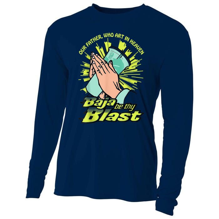 Our Father Who Art In Heaven Baja Be Thy Blast Cooling Performance Long Sleeve Crew