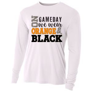 On Football We Wear Orange Cooling Performance Long Sleeve Crew