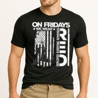 On Friday We Wear Red Veteran Red Friday US Flag Cooling Performance Crew T-Shirt