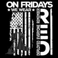 On Friday We Wear Red Veteran Red Friday US Flag Cooling Performance Crew T-Shirt