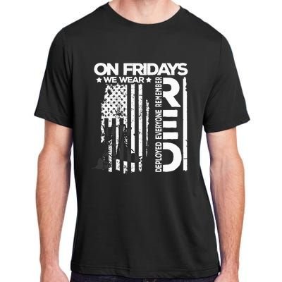 On Friday We Wear Red Veteran Red Friday US Flag Adult ChromaSoft Performance T-Shirt