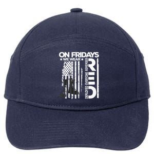 On Friday We Wear Red Veteran Red Friday US Flag 7-Panel Snapback Hat