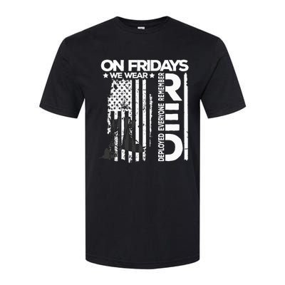 On Friday We Wear Red Veteran Red Friday US Flag Softstyle® CVC T-Shirt