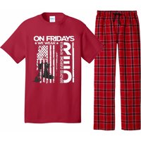 On Friday We Wear Red Veteran Red Friday US Flag Pajama Set