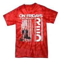 On Friday We Wear Red Veteran Red Friday US Flag Tie-Dye T-Shirt