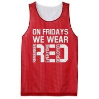 On Fridays We Wear Red Military Veteran Day US Flag Mesh Reversible Basketball Jersey Tank