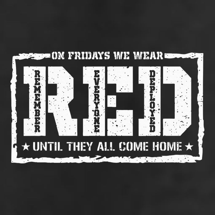 On Friday We Wear Red American Military Support Red Friday Cool Comfort Performance Bucket Hat